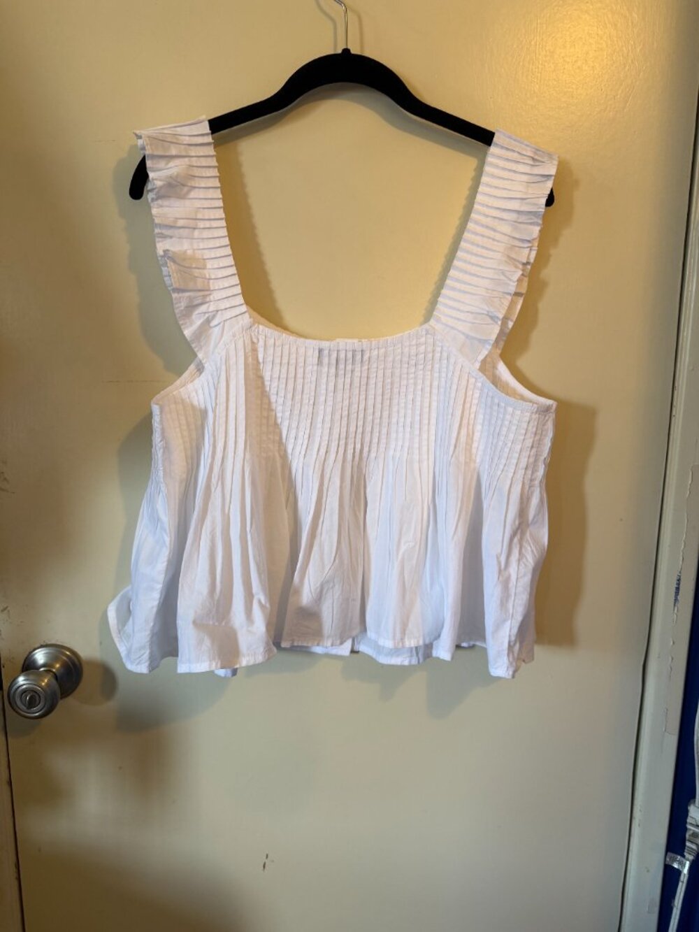 NWT J.Crew Pintuck Peplum Top - Picture 5 of 5